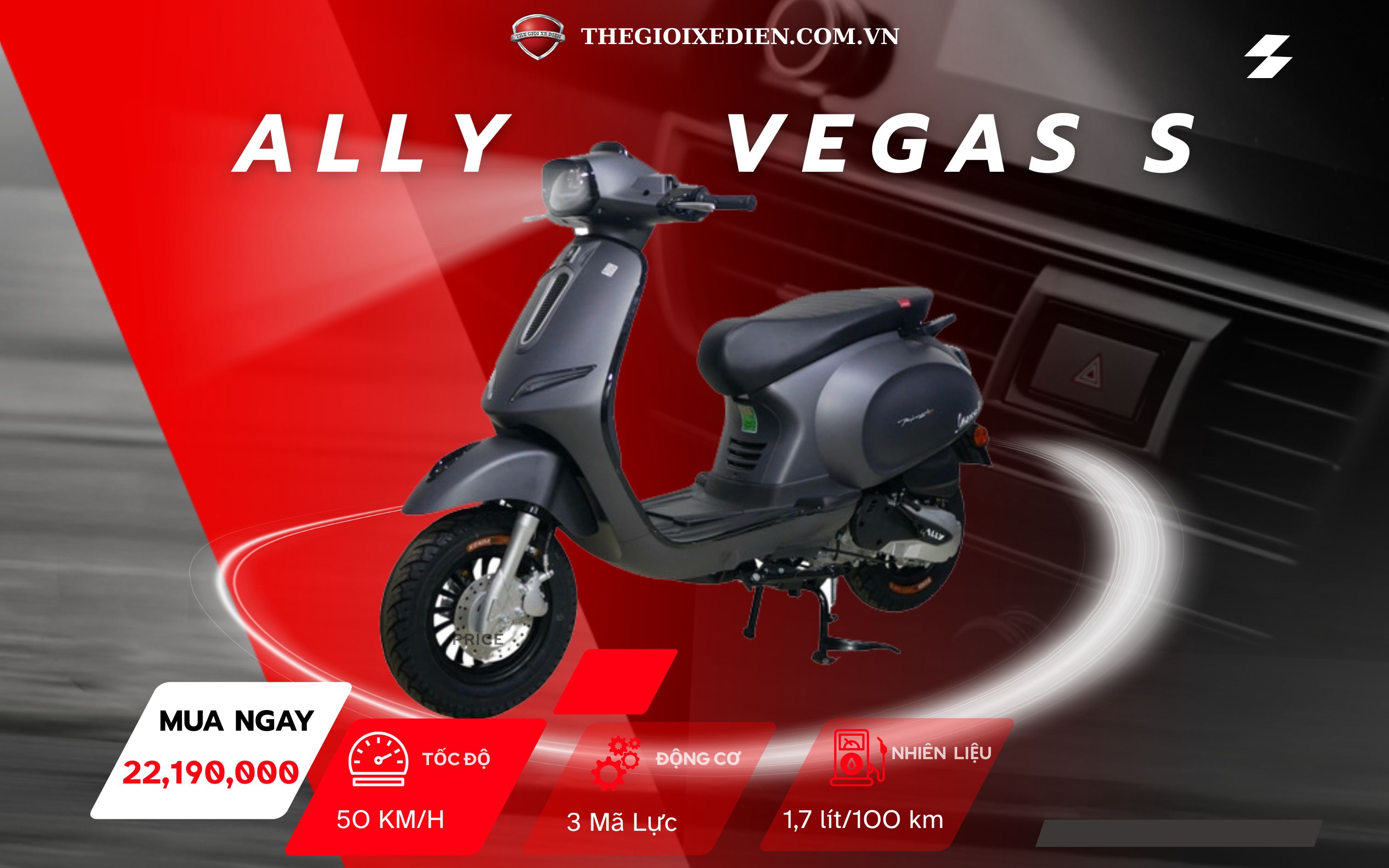Giá xe ga 50cc ALLY tháng 6/2025: Mua ở đâu tiết kiệm?
